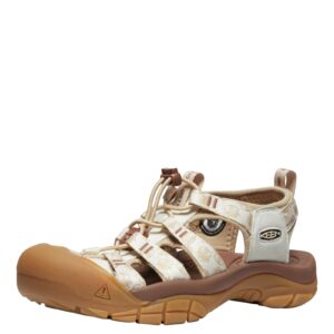 KEEN Women's Newport H2 Closed Toe Water Sandals, Smokey Bear/Smores, 6.5