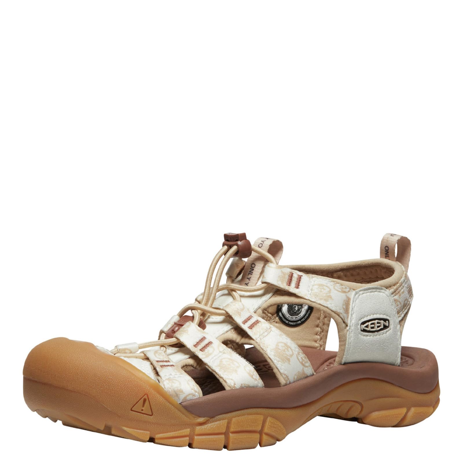 KEEN Women's Newport H2 Closed Toe Water Sandals, Smokey Bear/Smores, 6.5