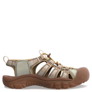 KEEN Women's Newport H2 Closed Toe Water Sandals, Smokey Bear/Smores, 6.5