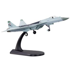 hanghang 1/100 su 57 fighter jet of the russian air force plane metal fighter military model diecast plane model for collection or gift