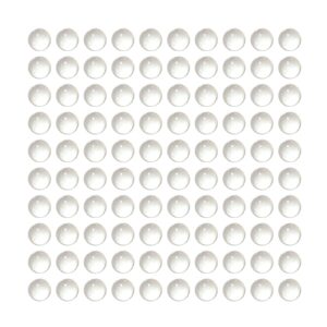 door stoppers for wall, 8 * 4mm door knob wall protector 100pcs small hemispherical quiet soft clear silicone shock absorbent door wall protector