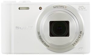 sony dscwx350 18 mp digital camera (white) (renewed)