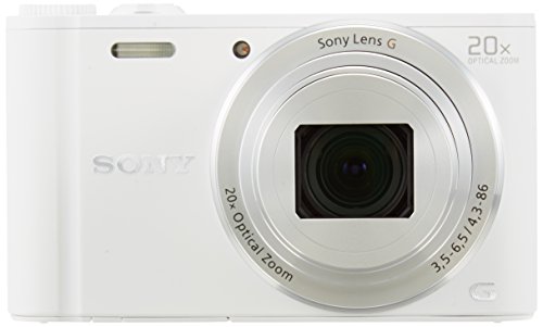 Sony DSCWX350 18 MP Digital Camera (White) (Renewed)