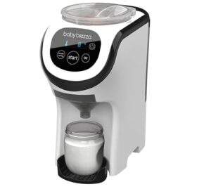 baby brezza formula pro mini baby formula mixer machine fits small spaces and is portable for travel– bottle makers makes the perfect bottle for your infant on the go, white