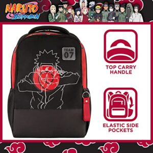 Naruto 15 Inch Sleeve Laptop Backpack, Padded Computer Bag for Commute or Travel, Team 7, One Size