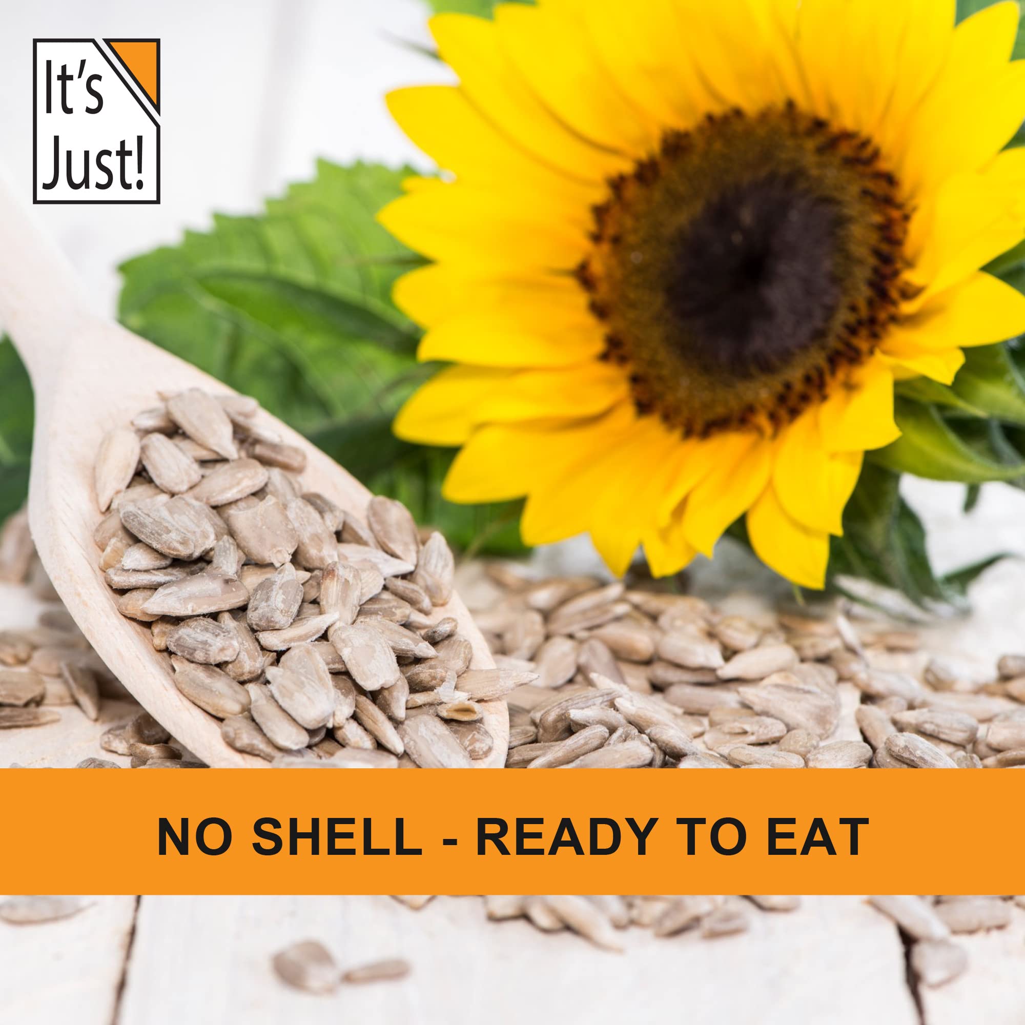 It's Just - Raw Sunflower Seeds, 1.88lbs, Product of Bulgaria, Unsalted, Shelled, Perfect for Baking, 30oz