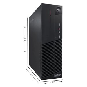 Lenovo ThinkCentre Computer Desktop PC, Intel Core i5 4th Gen, 16GB RAM, 2TB HDD, MTG New 24 inch LED Monitor, RGB Speaker and Keyboard Mouse, WiFi, Windows 10 Pro (Renewed)