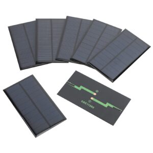 fellden micro solar panels photovoltaic cells, 10pcs 5v 200ma epoxy panel kit polycrystalline cells 110mmx60mm / 4.33''x 2.36'' (5v200ma)