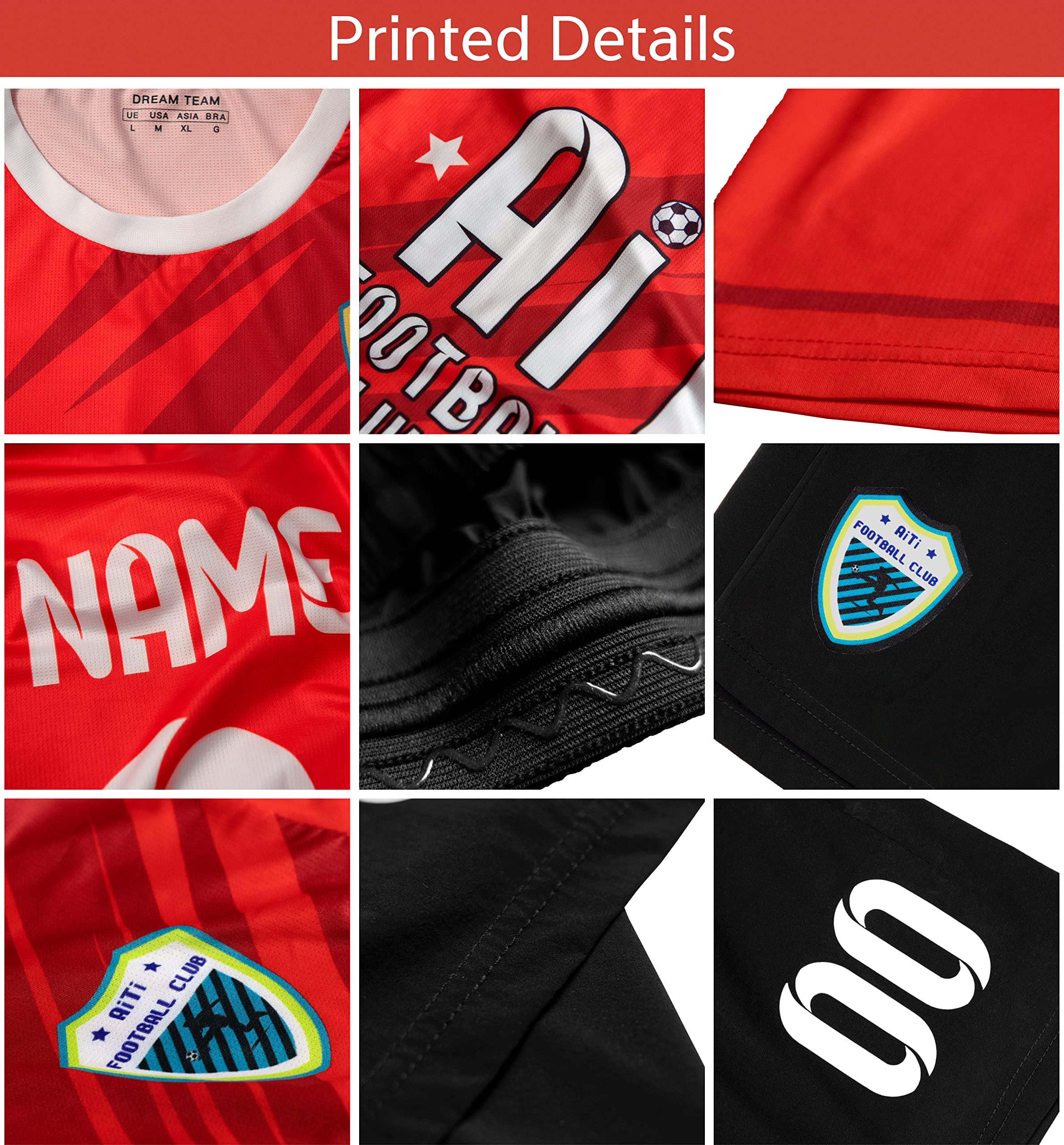 Custom Soccer Jersey for Men Women Kids Personalized Name Number Sports Shirts and Shorts Add Logo