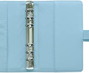 Fan&Ran 2023 Planner Binder Set A6 - Weekly and Monthly Refills, Budget Sheets, Cash Zipper Pocket, Personal Size, Sky Blue