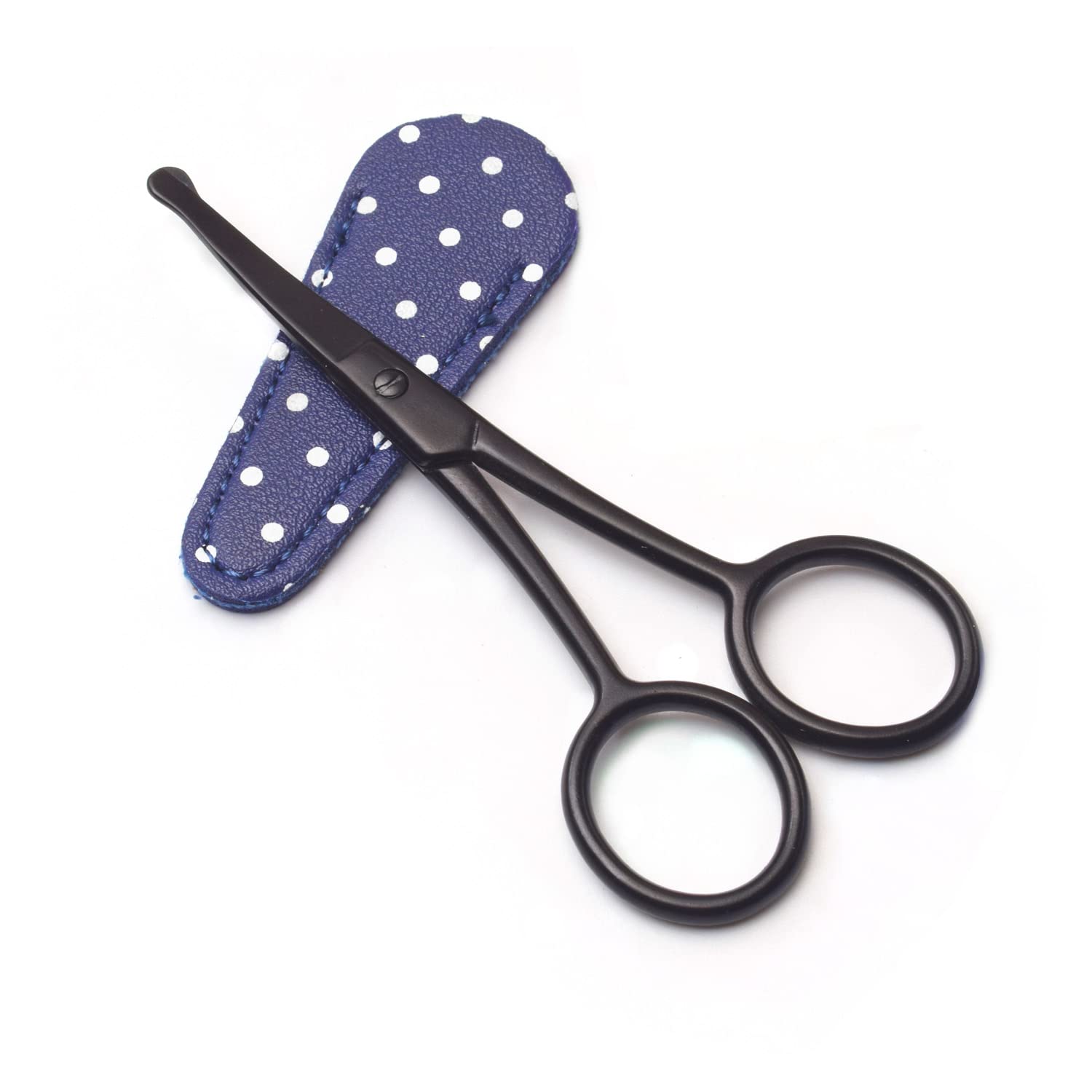 QICAITU 8 Pieces Embroidery Scissors Sheath Polka Dot Scissors Protective Cover Scissors Leather Sheath for Scissors Protection (8 Pcs/Multiple color)