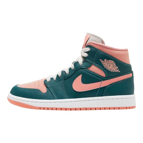 NIKE Jordan 1 Mid Women Dark Teal Green Size 8