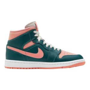 NIKE Jordan 1 Mid Women Dark Teal Green Size 8