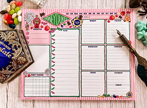 Conquest Journals Harry Potter Honeydukes Weekly Planning Pad 8"x10"