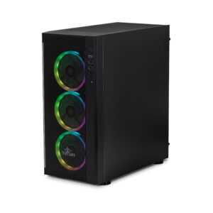 YEYIAN Katana X12 Gaming PC Desktop Computer, Intel i5-11400F 6-Core, GeForce RTX 3060 10GB GDDR6, 500GB NVMe SSD, 16GB DDR4 3200MHz, 650W Gold PSU, 4 ARGB Fans, Windows 11, 1Gb LAN, WiFi 5, BT 5.0