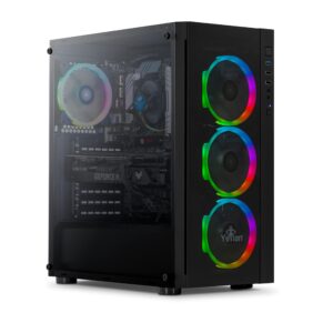 YEYIAN Katana X12 Gaming PC Desktop Computer, Intel i5-11400F 6-Core, GeForce RTX 3060 10GB GDDR6, 500GB NVMe SSD, 16GB DDR4 3200MHz, 650W Gold PSU, 4 ARGB Fans, Windows 11, 1Gb LAN, WiFi 5, BT 5.0