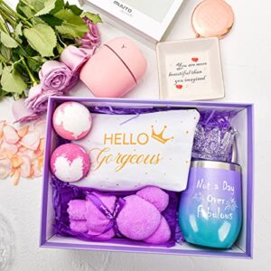 Birthday Gifts for Women, Unique Gift Baskets for Mom, Spa Relaxing Gifts Box for Her, Thank You Gifts for Who Have Everything, Get Well Soon Gifts for Women Female Wife Mom Sister