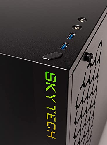 Skytech Azure Gaming PC Desktop – Intel Core i7 12700F 2.1 GHz, NVIDIA RTX 3070, 1TB NVME SSD, 32GB DDR4 RAM 3200, 750W Gold PSU, 240mm AIO, 11AC Wi-Fi, Windows 11 Home 64-bit