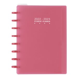 tul™ discbound weekly/monthly student planner, junior size, pink, july 2022 to june 2023, tulstdplnr