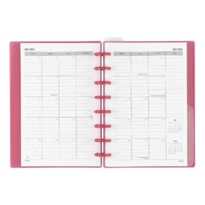 TUL™ Discbound Weekly/Monthly Student Planner, Junior Size, Pink, July 2022 To June 2023, TULSTDPLNR