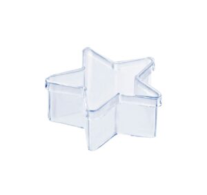 grupo mirandinha 10 acrylic storage box candy box candy container jewelry box star 1.8 fl oz with lid