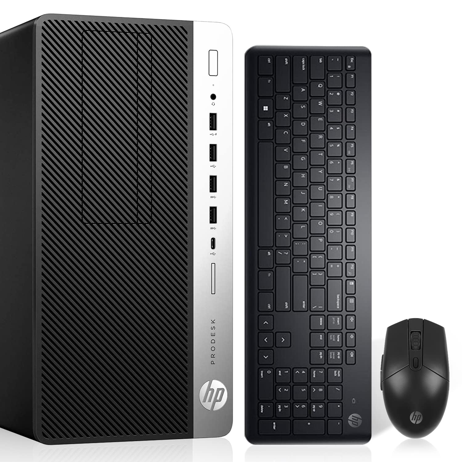 HP ProDesk 600 G3 Mini Tower Desk top PC i7-6700 Up to 4.00GHz 16GB RAM 256GB SSD + 1TB HDD HDMI Built in Wi-Fi & BT DVD-RW Dual Monitor Support Wireless Keyboard & Mouse Windows 10 Pro (Renewed)