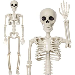 holyfun 40" skeleton halloween hanging decorations for outdoor and indoor, party decor for yard patio lawn garden haunted house