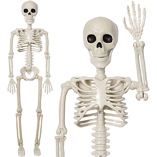 HOLYFUN 40" Skeleton Halloween Hanging Decorations for Outdoor and Indoor, Party Decor for Yard Patio Lawn Garden Haunted House