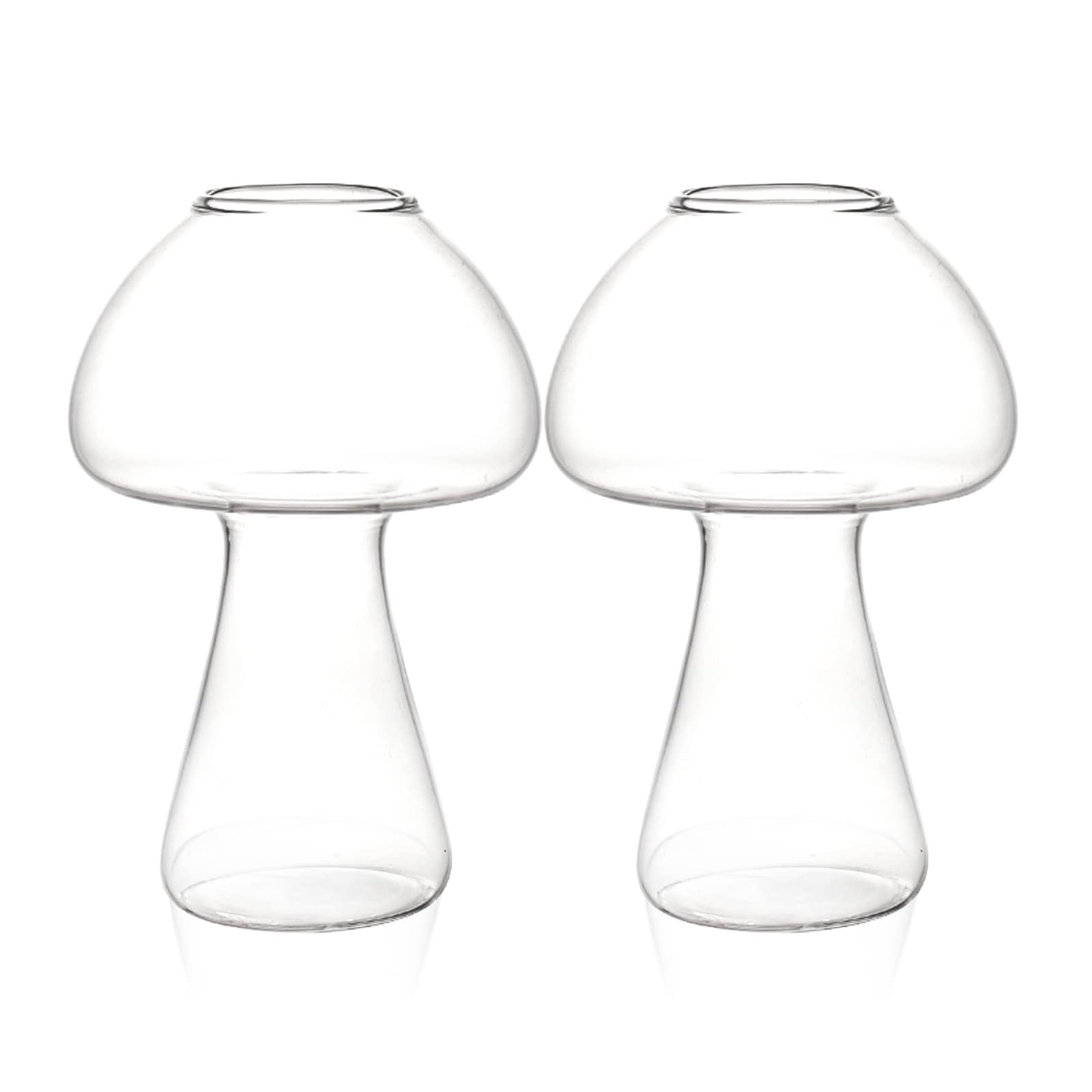 ZUDKSUY Cocktail Glasses Wine Glasses Set of 2 Mushroom Accessories Glasses 250ML Mushroom Accessories Glass Cup Personalised Wine Glasses