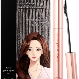 AMTS x Webtoon True Beauty, Natural Lengthening Black Mascara Volume and Length, Tubing Mascara Waterproof, Lash Extension, No Smudge, No Flaking, Korean Makeup Kbeauty Kdrama