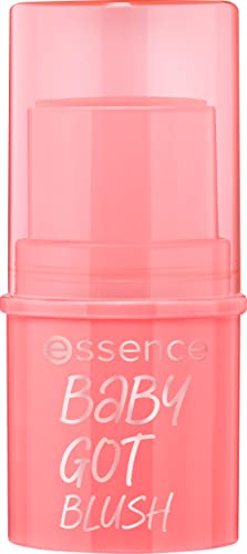 essence | Baby Got Blush | Easy to Apply & Blend Pigmented Cream Blush Stick | Vegan & Cruelty Free | Free From Gluten, Parabens, & Microplastic Particles (20 | Peaches & Cream)