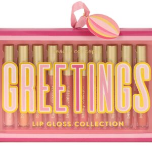 Beauty Concepts Lip Gloss Collection- 10 Piece Lip Gloss Set in Pink Colors - Comes in Box