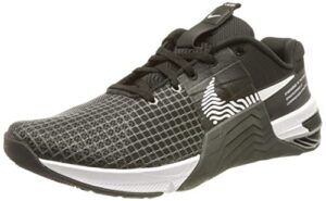 nike women's running shoe, black white dk smoke grey smok, 9.5