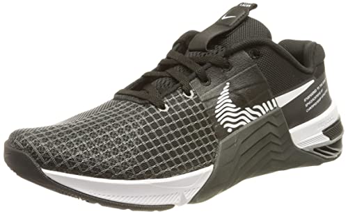 NIKE Women's Running Shoe, Black White Dk Smoke Grey Smok, 9.5