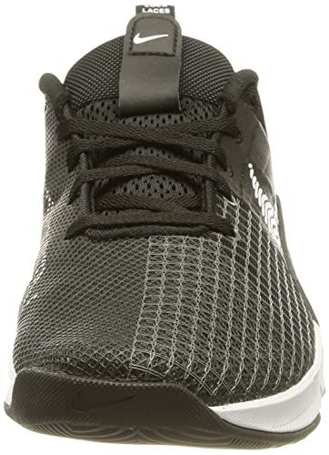 NIKE Women's Running Shoe, Black White Dk Smoke Grey Smok, 9.5