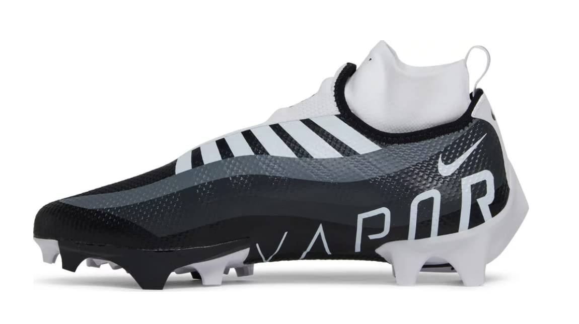 Nike Mens Vapor Edge Pro 360 Football Cleat, Black/White-Dk Smoke Grey HEATSEEKERS Sz 11