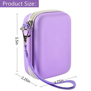 GWCASE Digital Camera Case Compatible with CAMKORY/for YISENCE/for VAHOIALD/for Kodak Pixpro/for Canon PowerShot ELPH 180 190/ for Sony DSCW800 DSCW830 Kids Camera with SD Card and Cable -Purple