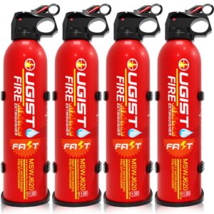ougist fire extinguisher for home 620ml 4 count,can prevent re-lgnition,best suitable for vehicle the house car truck boat kitchen water-based fire extinquishers