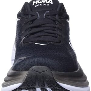 HOKA ONE ONE Women's Running Shoes, Black/White, 8 B (Medium)