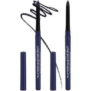 maybelline unstoppable® mechanical eyeliner pencil, easy to apply, smooth glide, up to 24 hour wear sapphire 0.02 oz