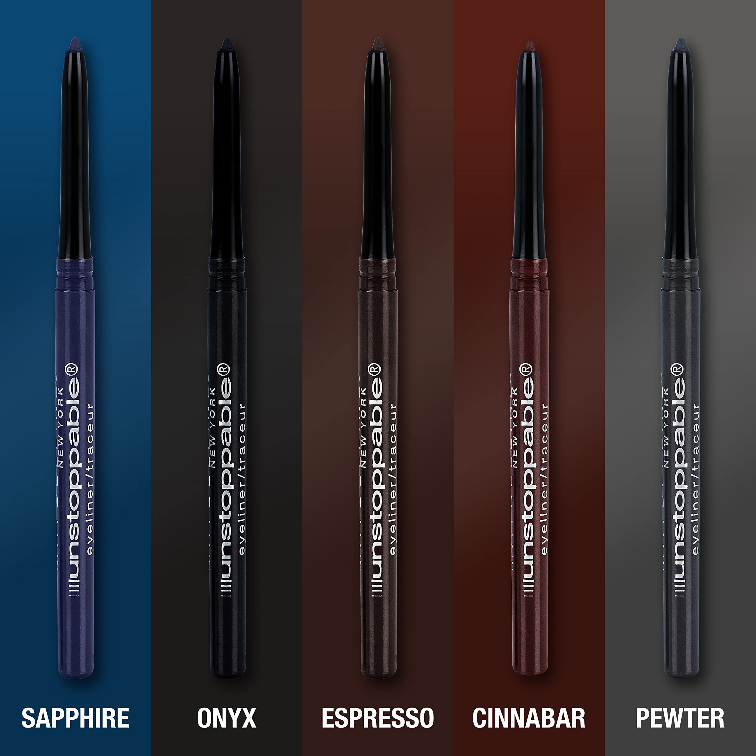 MAYBELLINE Unstoppable® Mechanical Eyeliner Pencil, Easy to Apply, Smooth Glide, Up to 24 Hour Wear Sapphire 0.02 oz
