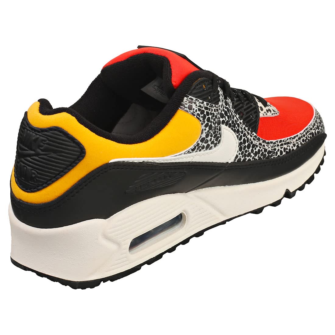 Nike womens AIR MAX 90 DC9446-001 shoes, Black/Phantom-chile Red-pollen, 7