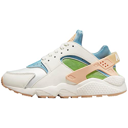 Nike Women's Air Huarache Se, Sail/Arctic Orange-worn Blue, 8.5