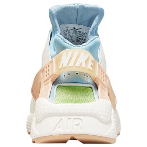 Nike Women's Air Huarache Se, Sail/Arctic Orange-worn Blue, 8.5