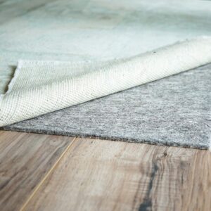 RUGPADUSA - Basics - 6'10" x 9'10" - 1/8" Thick - Felt + Rubber - Non-Slip Rug Pad - Cushioning Felt for Modest Comfort - Safe for All Floors and Finishes