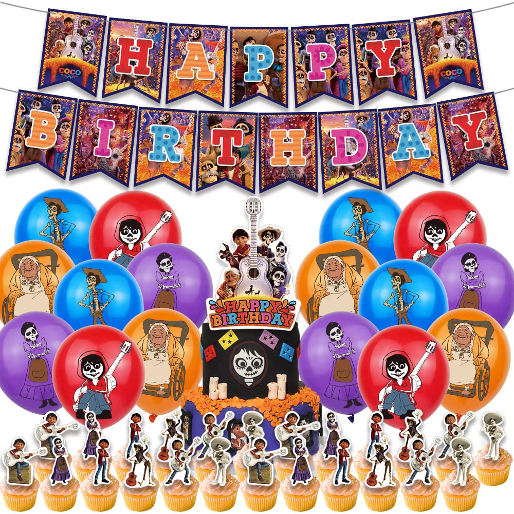 Coco Birthday Party Supplies, Coco Cartoon Themed Party Supplies