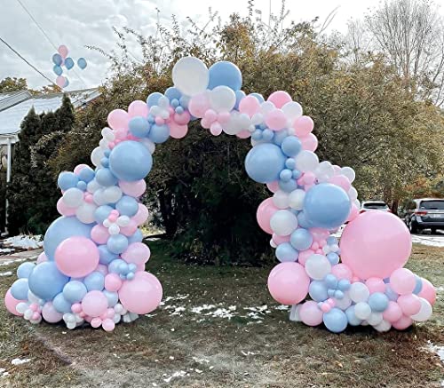 Blue Pink Balloon Arch Kit, 100PCS Pink Blue Garland Kit for Gender Reveal, Birthday Party Balloons mit 18" 12" Latex Balloons, Decoration for Boy Girl Baby Shower, Engagement, Bridal, Anniversary