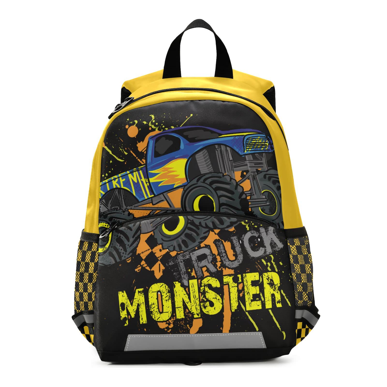 beeplus Monster Truck Backpack Kids Backpacks for Boys Truck Backpack For Toddler Boys 13 Inchs