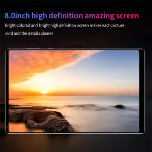 Smart Tablet, 8 Inch HD Display Screen Tablet Computer, Android 8.1 Tablet, Dual Camera Bluetooth WiFi Tablet, 1GB RAM + 16GB ROM,Designed for Portable Entertainment (Gray)