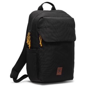 chrome industries ruckas backpack, lightweight, travel backpack for men and women, water resistant, 14 liter, black